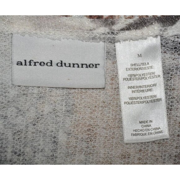Alfred Dunner Ladies Sheer Lightweight Open Cardigan Size M Mixed Animal Prints - Picture 11 of 12